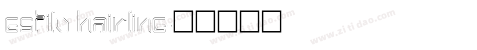 Estilo Hairline字体转换